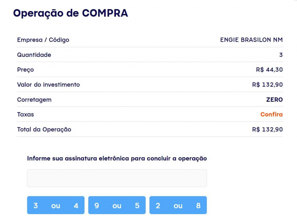 Como investir na bolsa: emitindo a ordem de compra. 