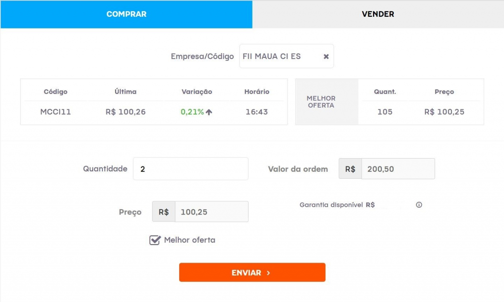 Comprando Fiis na prática.